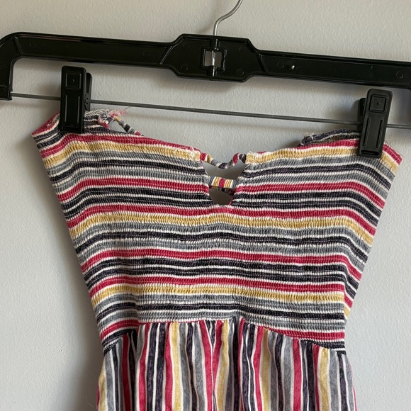 Roxy Strapless Multicolor Striped Maxi Dress - Picture 2 of 4